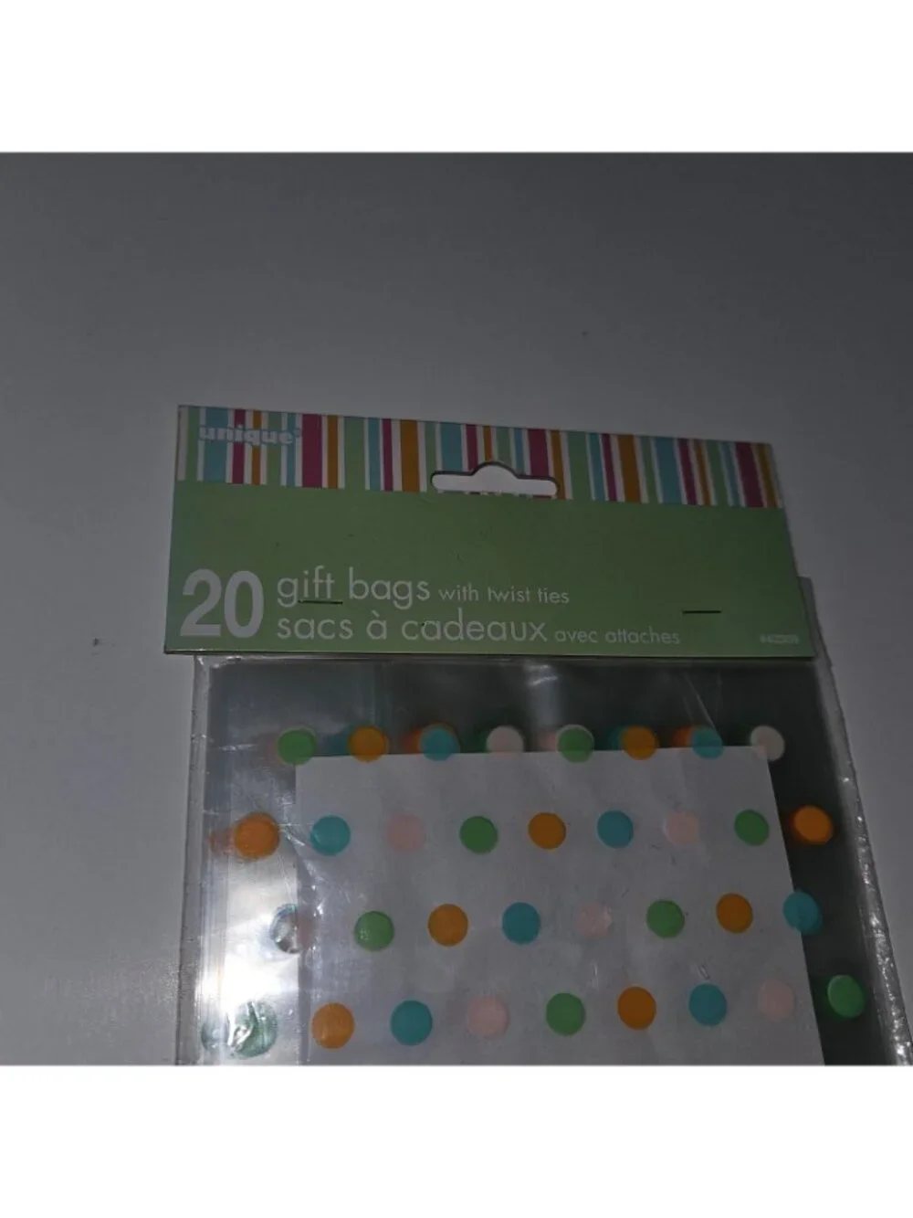 NEW Baby Boy Girl Loot Gift Bag Lot Blue Green Orange Pink Polka Dot Bday Shower
